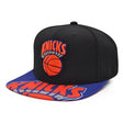 New York Knicks Black/Blue Hardwood Classics Snapback - Mitchell & Ness - 