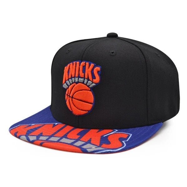 New York Knicks Black/Blue Hardwood Classics Snapback - Mitchell & Ness - 