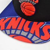 New York Knicks Black/Blue Hardwood Classics Snapback - Mitchell & Ness - 