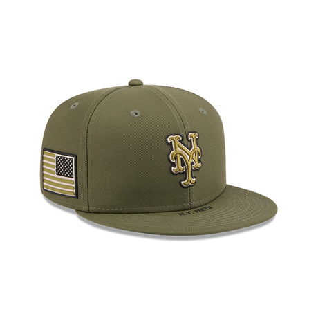 New York Mets Armed Forces Day Olive Green 59FIFTY Fitted Hat - New Era - 37090241703