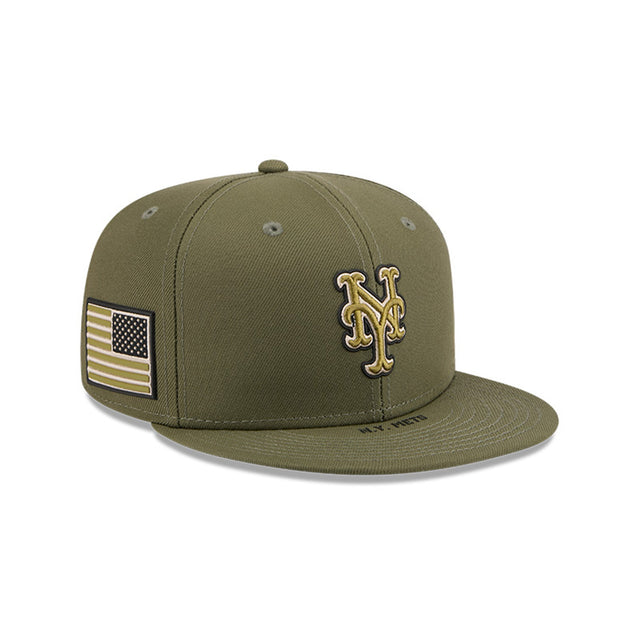 New York Mets Armed Forces Day Olive Green 59FIFTY Fitted Hat - New Era - 37090241703