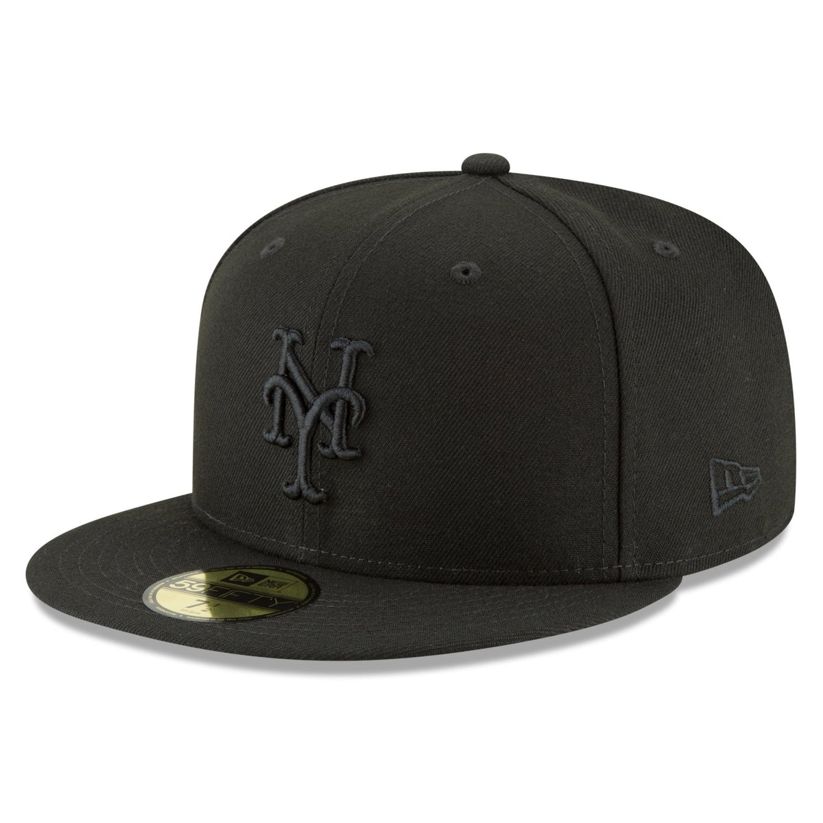 New York Mets Black On Black 59FIFTY Fitted Cap – Sports Treasures