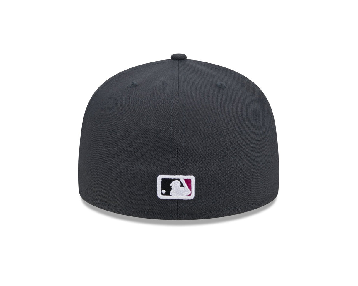 New York Mets Charcoal Pink NYC Patch 59FIFTY Fitted - New Era - 