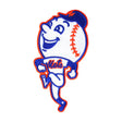 New York Mets Mr. Met Running Mascot Embroidered Patch - The Emblem Source - 14380441703