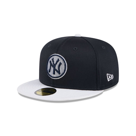 New York Yankees 2025 Batting Practice Navy 59FIFTY Fitted Hat - New Era - 23250343001