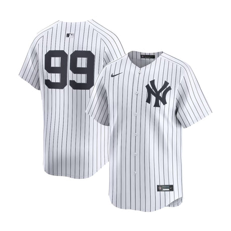 New York Yankees Aaron Judge 99 White Pinstripe Home Limited Jersey - Nike - 235901430101
