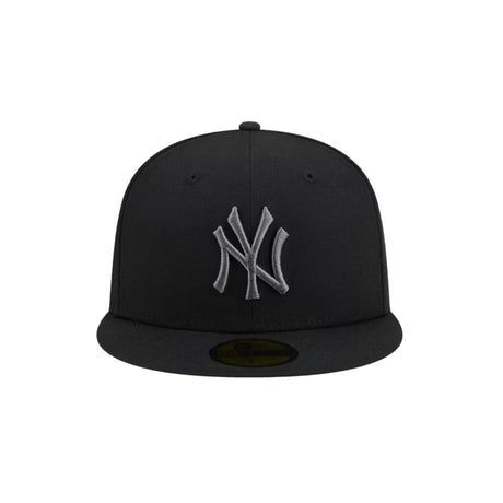 New York Yankees Basic Black & Graphite Logo 59FIFTY Fitted Hat - New Era - 23863543001