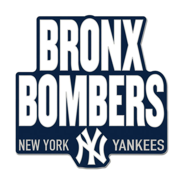 New York Yankees Bronx Bombers Slogan Collector Enamel Pin - Wincraft - 3236014309
