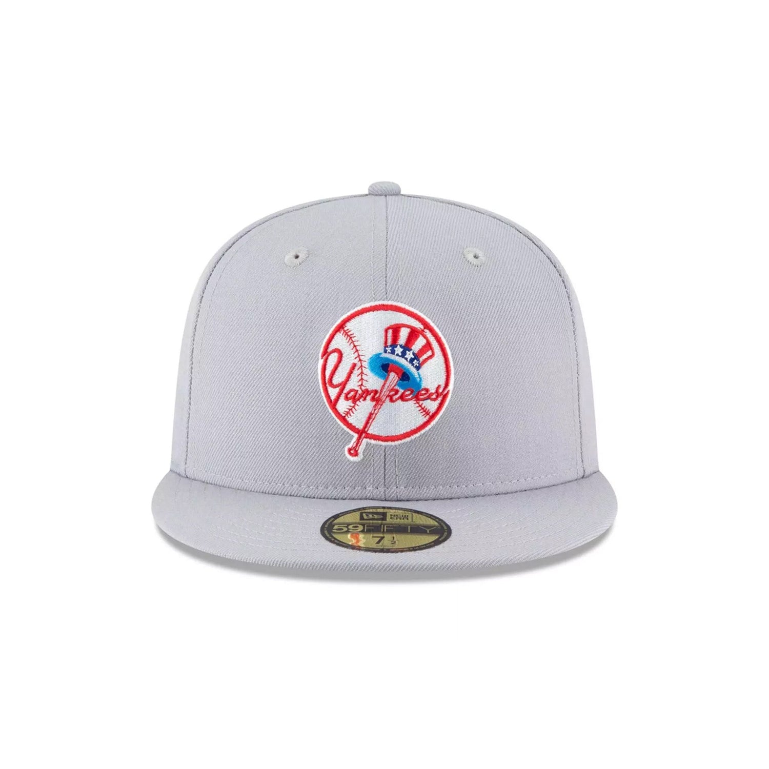 New York Yankees Cooperstown Vintage Logo Gray 59FIFTY Fitted Hat - New Era - 23020143012