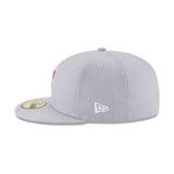 New York Yankees Cooperstown Vintage Logo Gray 59FIFTY Fitted Hat - New Era - 23020143012