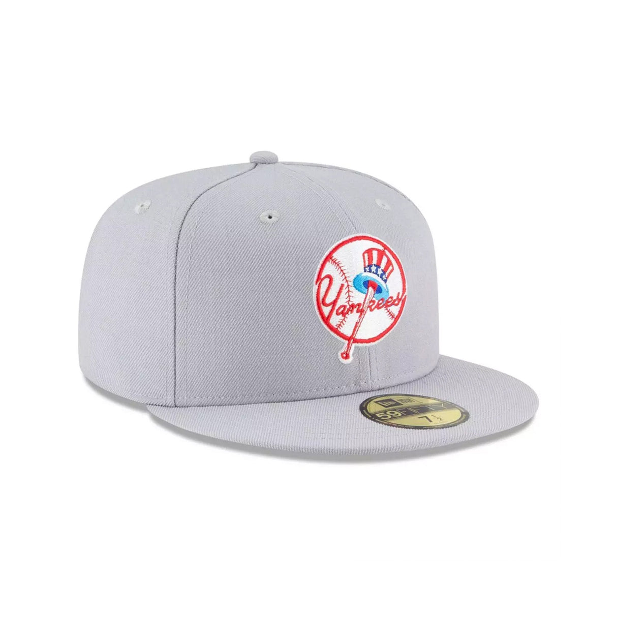New York Yankees Cooperstown Vintage Logo Gray 59FIFTY Fitted Hat - New Era - 23020143012