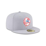 New York Yankees Cooperstown Vintage Logo Gray 59FIFTY Fitted Hat - New Era - 23020143012