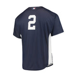 New York Yankees Derek Jeter Cooperstown Navy Blue Batting Practice Jersey - Mitchell & Ness - 2201430009