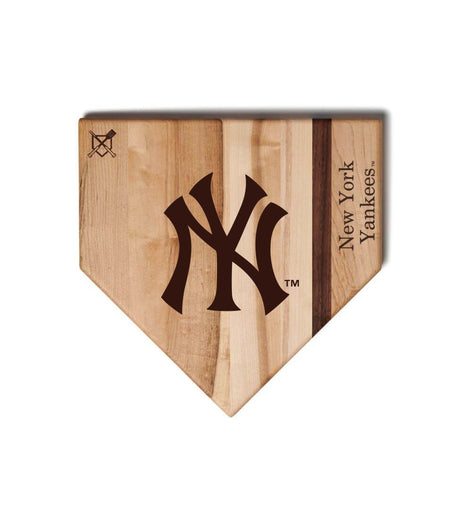 New York Yankees Home Plate Cutting Boards | Multiple Sizes | Multiple Designs - Baseball BBQ - 