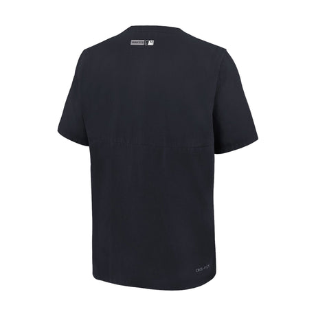New York Yankees Navy Quarter-Zip Short Sleeve Windshirt - Nike - 23410543001