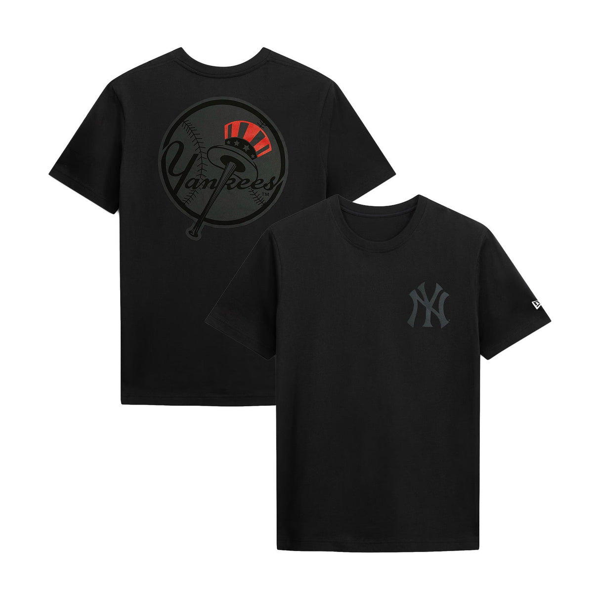 New York Yankees Patriotic Black Tonal Graphic T-Shirt - New Era - 230491643001