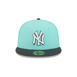 New York Yankees Two - Tone Mint & Charcoal 59FIFTY Fitted Hat - New Era - 23010743002