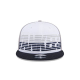 New York Yankees White/Navy/Gray Throwback 9FIFTY Snapback Hat - New Era - 