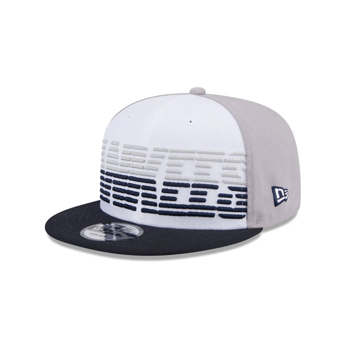 New York Yankees White/Navy/Gray Throwback 9FIFTY Snapback Hat - New Era - 