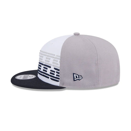 New York Yankees White/Navy/Gray Throwback 9FIFTY Snapback Hat - New Era - 