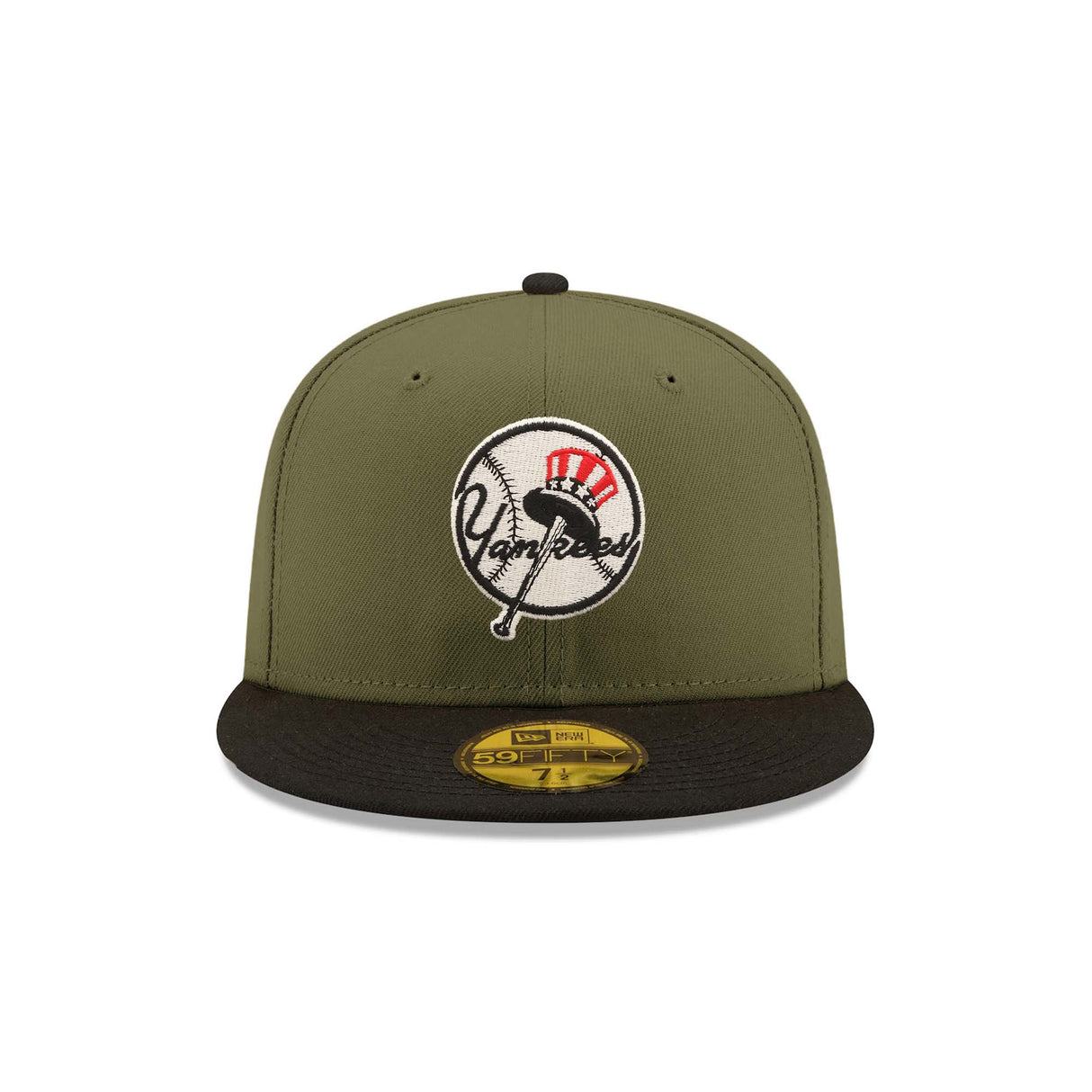 New York Yankees Yankee Stadium Patch Olive & Black "Field Issue" 59FIFTY Fitted Hat - New Era - 