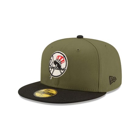 New York Yankees Yankee Stadium Patch Olive & Black "Field Issue" 59FIFTY Fitted Hat - New Era - 