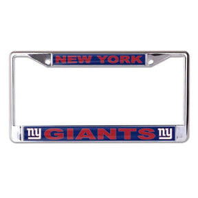 Front view of NFL license plate frame showcasing Pittsburgh Steelers branding with a white background