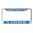 Front view of NFL license plate frame showcasing Green Bay Packers lettering and logos on a white background
