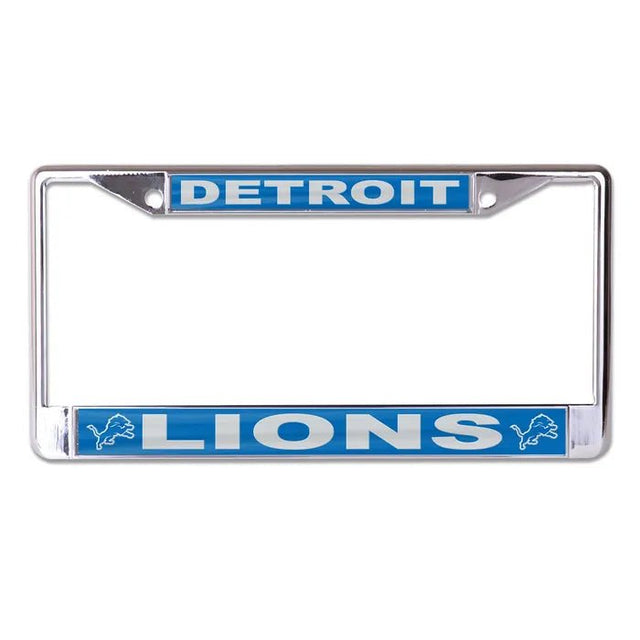Front view of NFL license plate frame showcasing Green Bay Packers lettering and logos on a white background