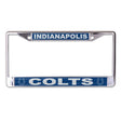 Front view of NFL license plate frame showcasing Kansas City Chiefs graphics with a white background
