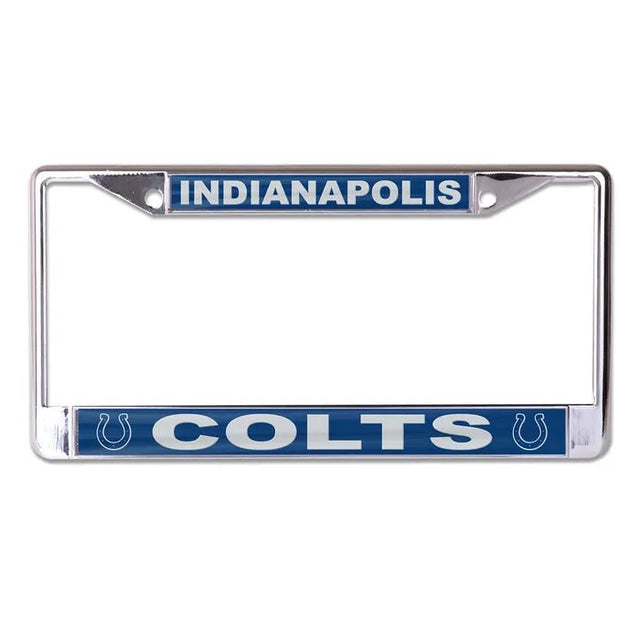 Front view of NFL license plate frame showcasing Kansas City Chiefs graphics with a white background