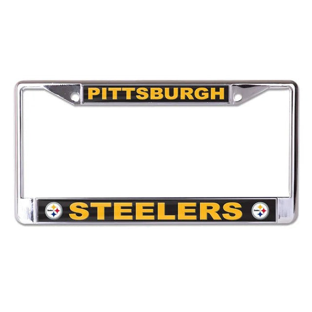 Front view of an NFL license plate frame showcasing Tampa Bay Buccaneers branding with a white background