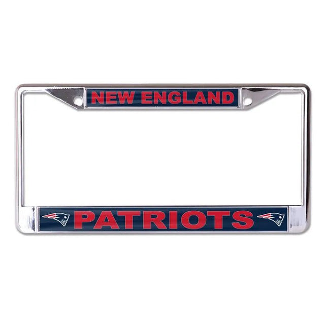 Front view of an NFL license plate frame showcasing New York Giants branding with a white background