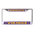 Front view of an NFL license plate frame showcasing New Orleans Saints lettering and fleur-de-lis details with a white background