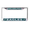 Front view of NFL license plate frame featuring Seattle Seahawks branding with Seattle and Seahawks text on a white background