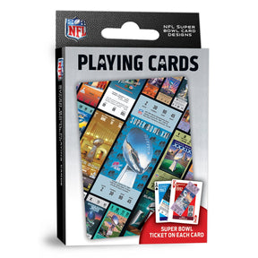 NFL Super Bowl Ticket Playing Cards - 54 Card Deck - MasterPieces Puzzle Company INC - 705988917851