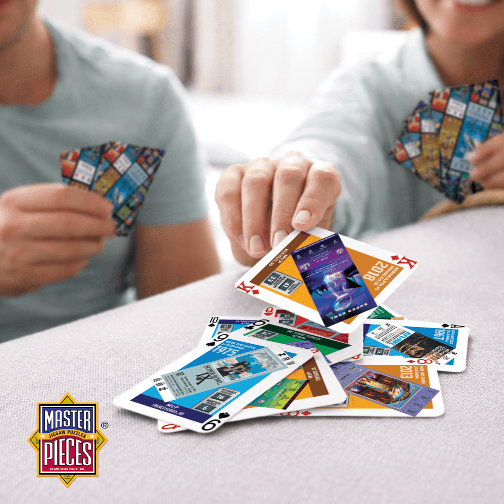 NFL Super Bowl Ticket Playing Cards - 54 Card Deck - MasterPieces Puzzle Company INC - 705988917851