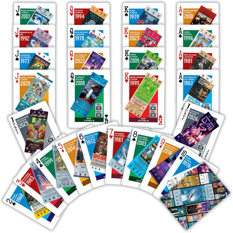 NFL Super Bowl Ticket Playing Cards - 54 Card Deck - MasterPieces Puzzle Company INC - 705988917851