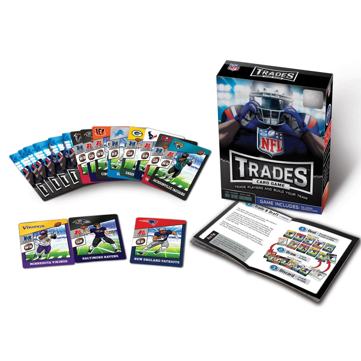 NFL Trades Card Game - MasterPieces Puzzle Company INC - 705988011894
