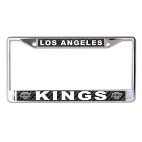 Front view of NHL license plate frame showcasing Anaheim Ducks branding with a white background