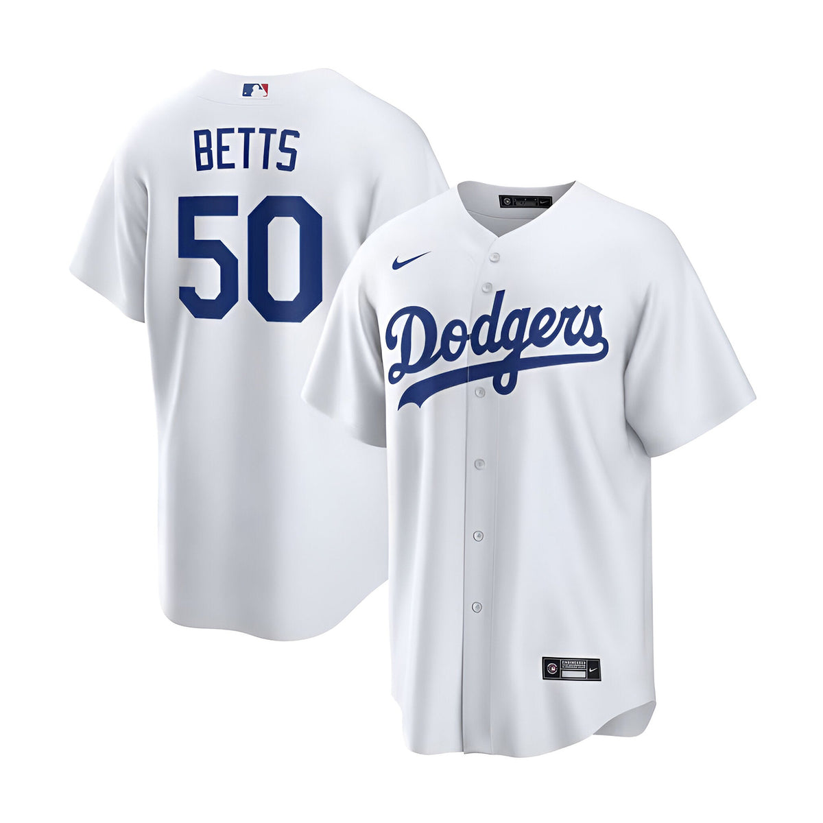 Los Angeles Dodgers Mookie Betts White Home Replica Jersey