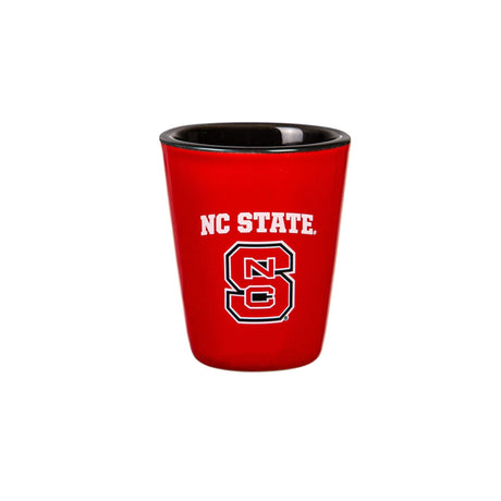 North Carolina State University 4-Piece Ceramic and Glass 2oz. Shot Glass Set - EG Collective - 801946180425