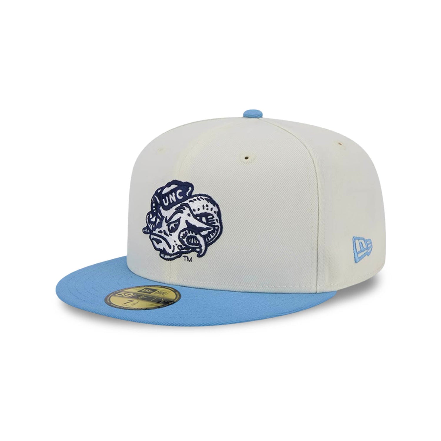North Carolina Tar Heels Vintage 59FIFTY Fitted Hat - Sky & Cream - New Era - 