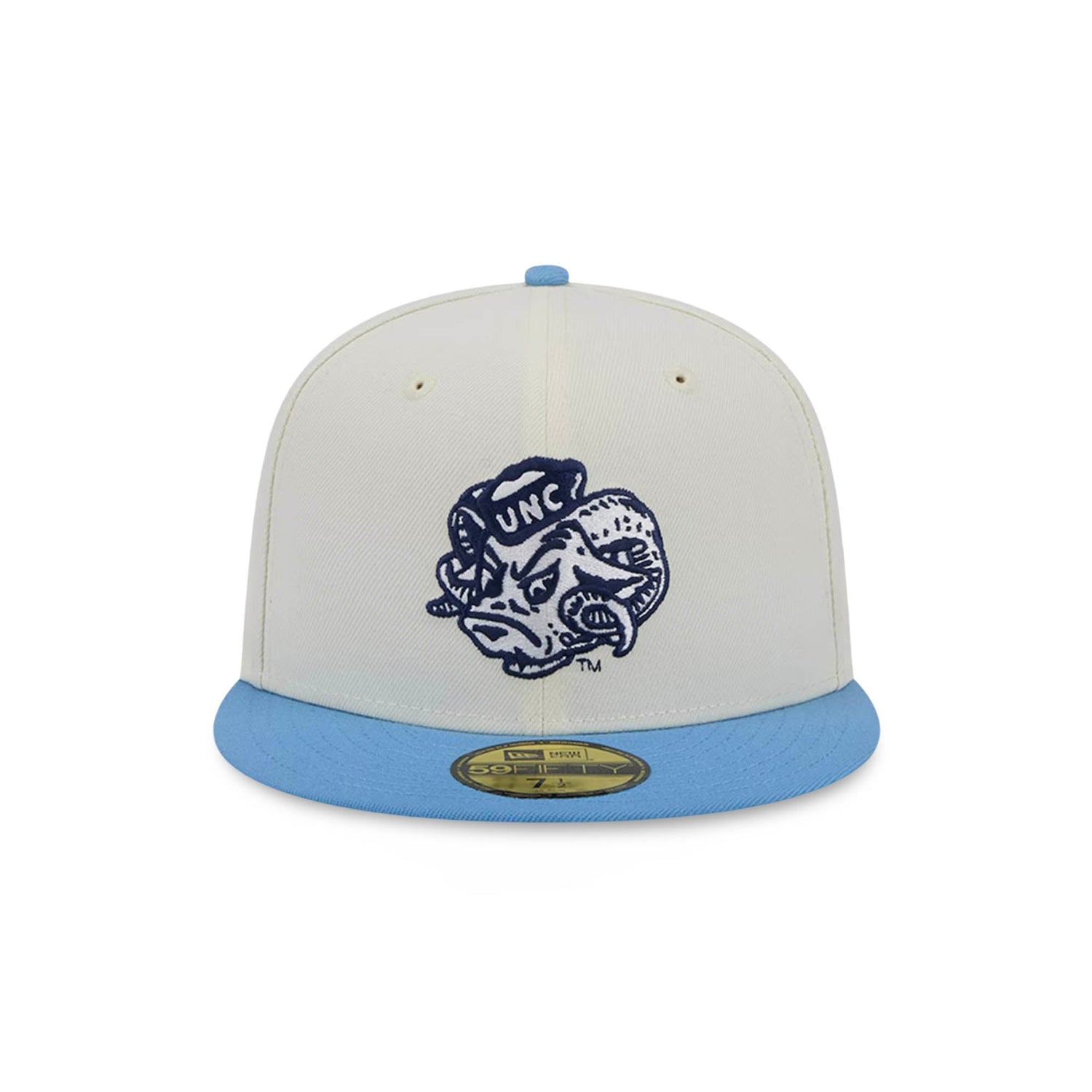 North Carolina Tar Heels Vintage 59FIFTY Fitted Hat - Sky & Cream - New Era - 