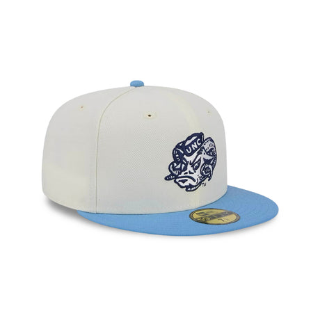 North Carolina Tar Heels Vintage 59FIFTY Fitted Hat - Sky & Cream - New Era - 