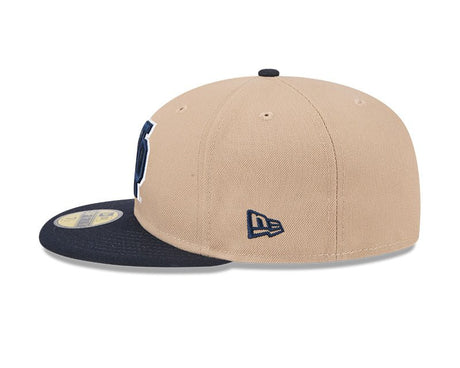 Notre Dame Fighting Irish Camel & Navy 59FIFTY Fitted Hat - New Era - 