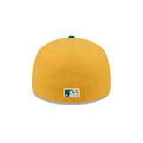 Oakland Athletics 2026 Spring Training Gold & Green 59FIFTY Pre - Curved Fitted Hat - New Era - 238622340101