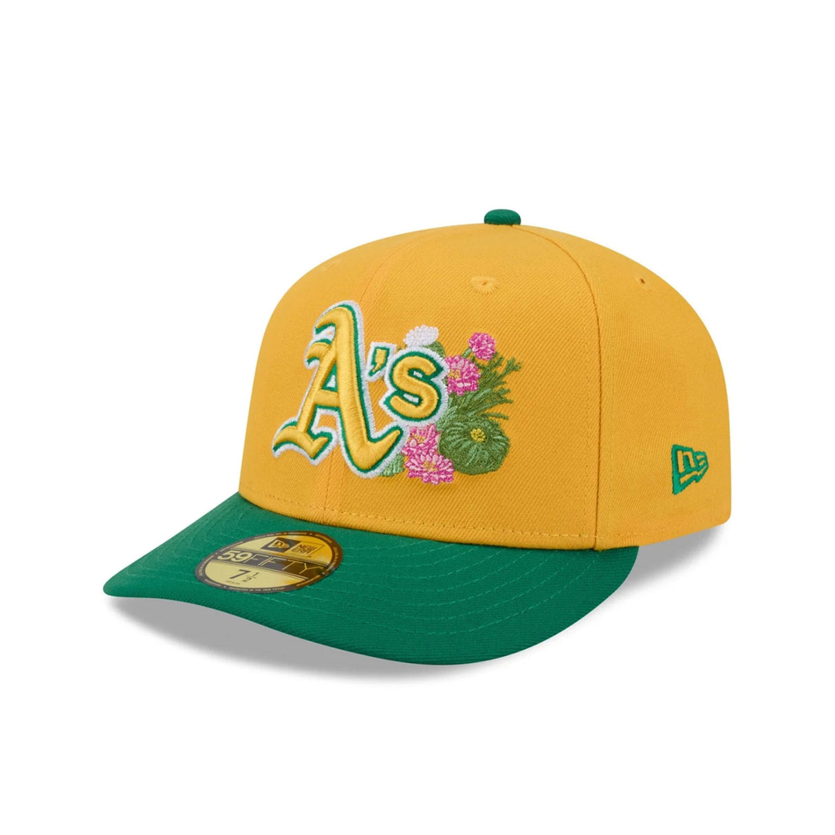 Oakland Athletics 2026 Spring Training Gold & Green 59FIFTY Pre - Curved Fitted Hat - New Era - 238622340101