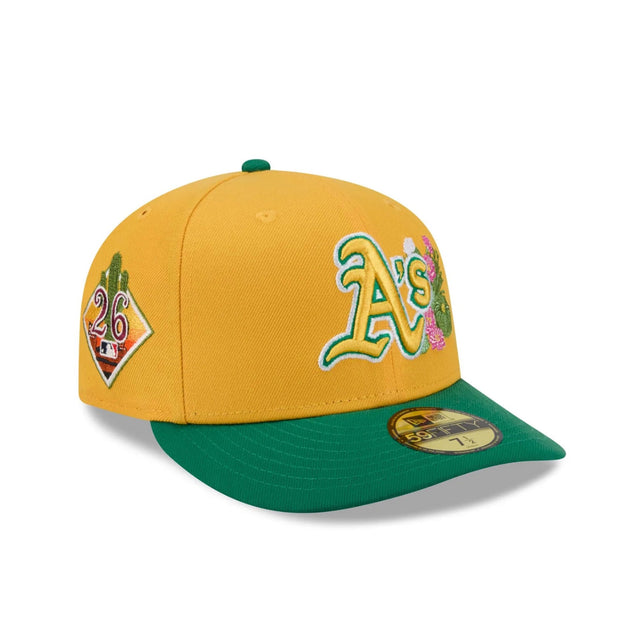Oakland Athletics 2026 Spring Training Gold & Green 59FIFTY Pre - Curved Fitted Hat - New Era - 238622340101