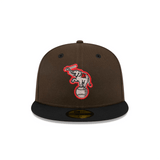 Oakland Athletics 40th Anniversary Brown & Black 59FIFTY Fitted Hat - New Era - 23861340101